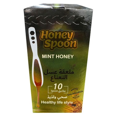 Al Malaky Royal Honey Spoon with Mint, 7g, Pack of 10