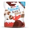 Kinder Schokobons Crispy Bitesize Wafer Biscuit with Cocoa &amp; Milk Centre, Multi Pack, 16 Individually Wrapped Pieces, 89g