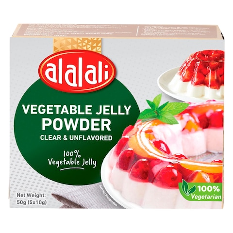 Al Alali Clear and Unflavoured Vegetable Jelly Powder, 50g