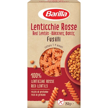 Barilla Fusilli Red Lentil Pasta, 250g