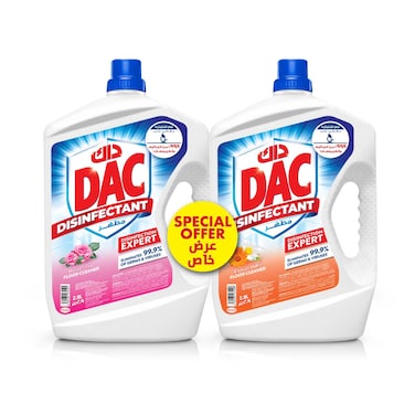 داك مطهر برائحتي الورد + الأزهار 2.9 لتر حزمة من 2