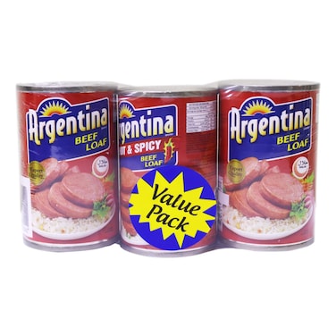 Argentina Beef Loaf Meat, 150g Pack of 3