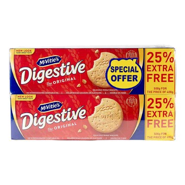 McVitie&#39;s Original Digestive Biscuits, 500g Pack of 2