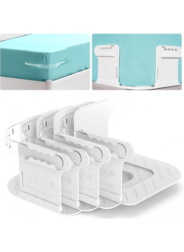 Sheet Fixing Straps With Sheet Folding Tools, Upgraded Widened Sheet Corner Holders to Keep The Sheets Firmly In Place, Suitable for All Mattress Sizes