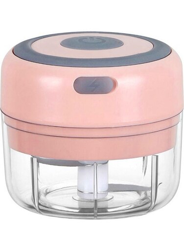 Electric Mini Vegetable Chopper Pink 11.5 x 9.5 x 9.5cm