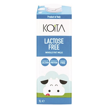 Koita Lactose Free Full fat Milk Vitamin A and D3 added 1L