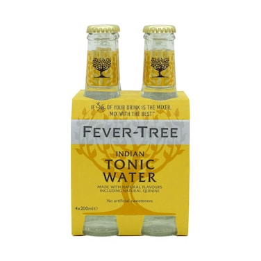 Fever-Tree Premium Indian Tonic Water, 200ml, Pack of 4