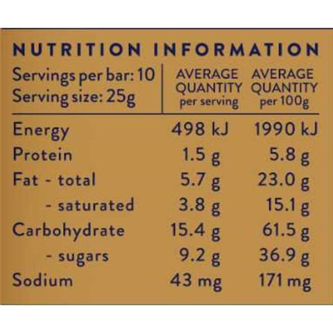 Whittaker&#39;s Dark Salted Caramel Chocolate Bar, 250g