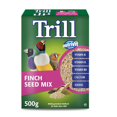 Trill Finch Seed Mix 500g, Bird Food