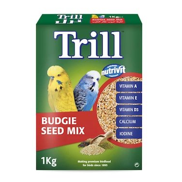 Trill Budgie Seed Mix 1Kg, Bird Food