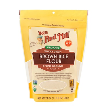 Bob's Red Mill Organic Whole Grain Brown Rice Flour Gluten Free Non-GMO 680g