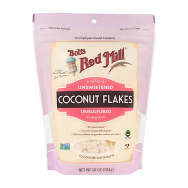 Bob's Red Mill Unsweetened Unsulfured Non-GMO Coconut Flakes, 284g