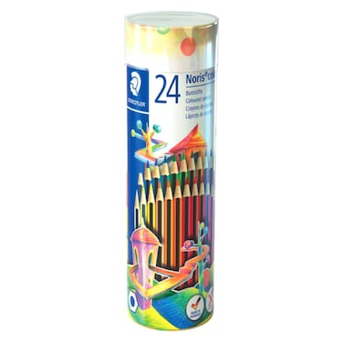 Staedtler Noris Coloured Pencils Set Cylinder Tube 24 PCS
