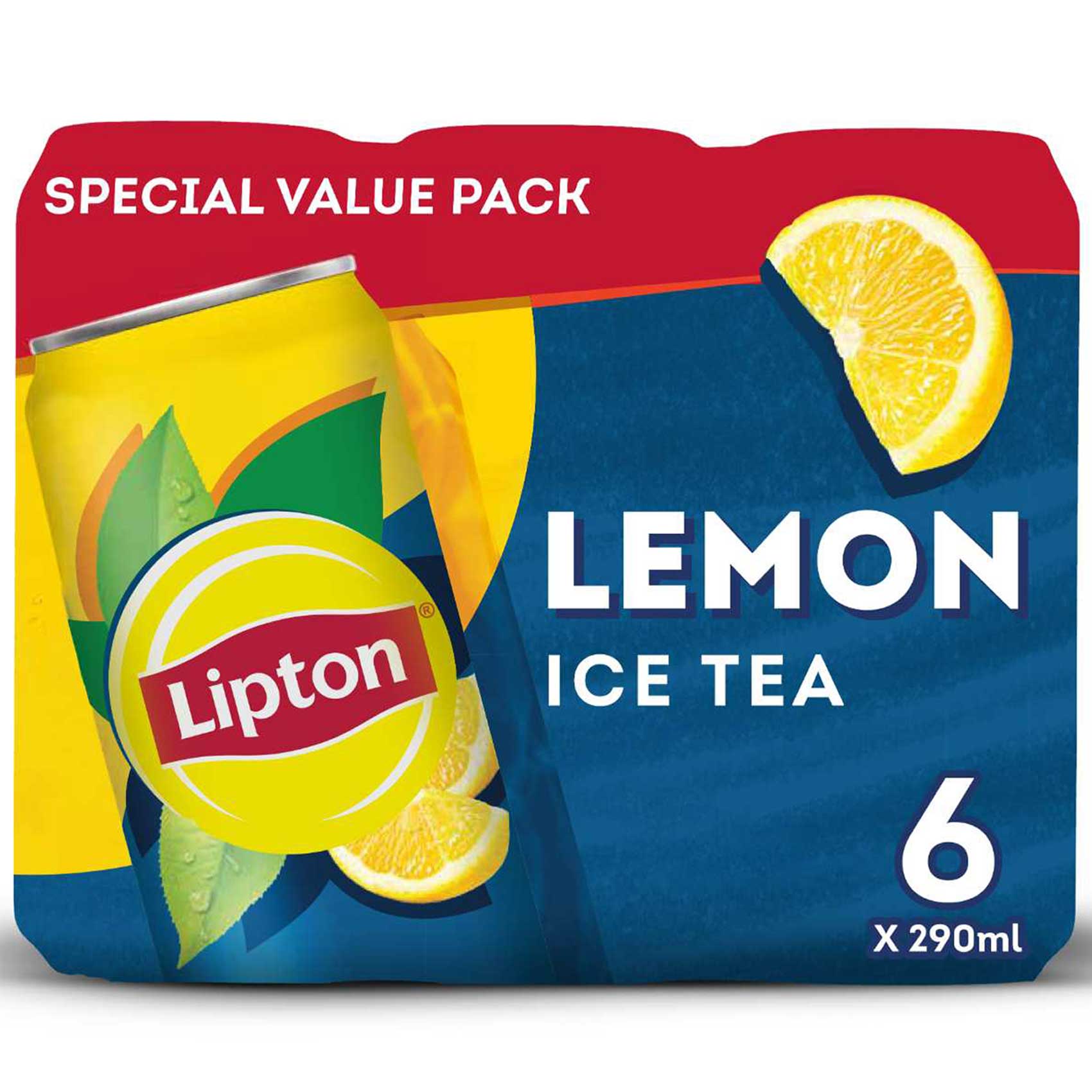 Lipton Ice Tea Lemon Can 290ml Pack of 6
