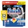 Finish Ultimate Dishwasher Tablets, Lemon Sparkle Scent, 2x More Cleaning Power, 32 Tabs