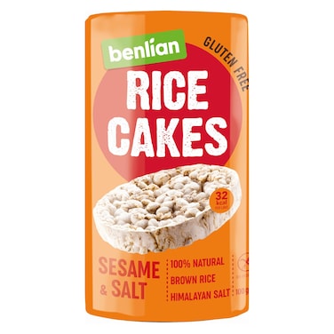 Benlian Sesame and Salt Rice Cakes, 100g