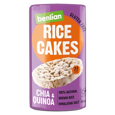 Benlian Chia and Quinoa Rice Cakes, 100g