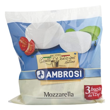 Ambrosi Cow Milk Mozzarella Cheese, 125g