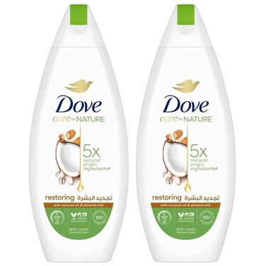 دوف نوريشينغ سيكرتس ريستورينغ ريتشوال غسول الجسم المغذي 250 ملل حزمة من 2