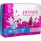 Private Maxi Pocket Tri-Fold Super Sanitary Pads White 50 Pads