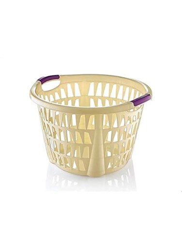 Hobby Life Circle Laundry Basket, 30 Liters, Beige