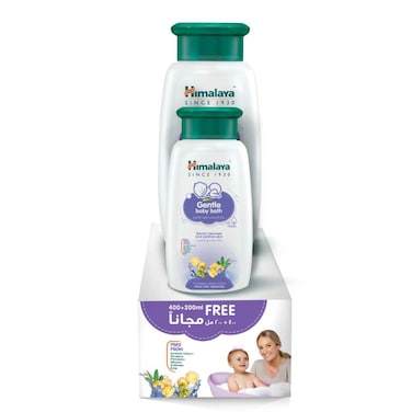 Himalaya Gentle Baby Bath 400ml+200ml