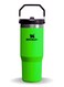 IceFlow 2.0 Fast Flow 30 oz Insulated Stainless Steel Tumbler with Handle &acirc;&euro;&ldquo; Leakproof BPA-Free Water Bottle with Twist-On Angled Spout Lid, Neon Green