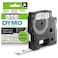 Dymo D1 Label Tape, Black on White, 12mm x 7m