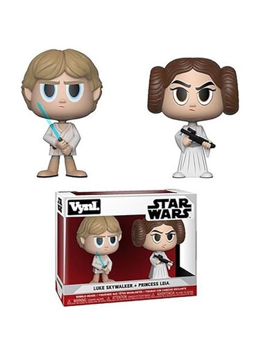 Funko Vynl Star Wars - Princess Leia &amp; Luke Skywalker, For 6 Years &amp; Above