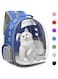 Henkelion Cat Backpack Carrier Bubble Carrying Bag, Small Dog Backpack Carrier for Small Medium Dogs Cats, Space Capsule Pet Carrier Dog Hiking Backpack, Airline Approved Travel Carrier - Navy Blue