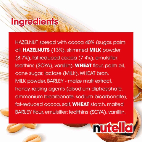Nutella Biscuit Chocolate Biscuit Pack of 22 Biscuits 304g