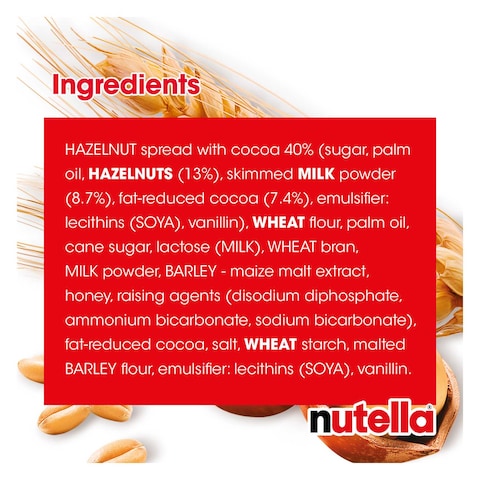 Nutella Biscuits Chocolate Biscuit, Pack of 22 Biscuits, 304g