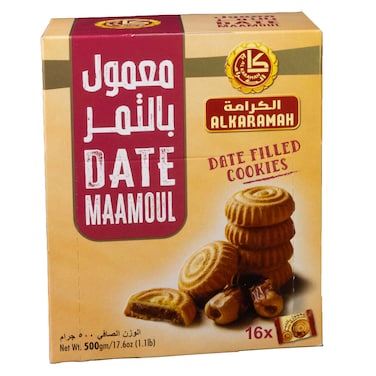 Al Karamah Maamoul Dates Filled Cookies, 500g