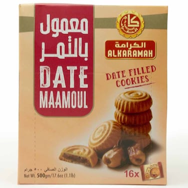 Al Karamah Date Maamoul Cookies, 500g