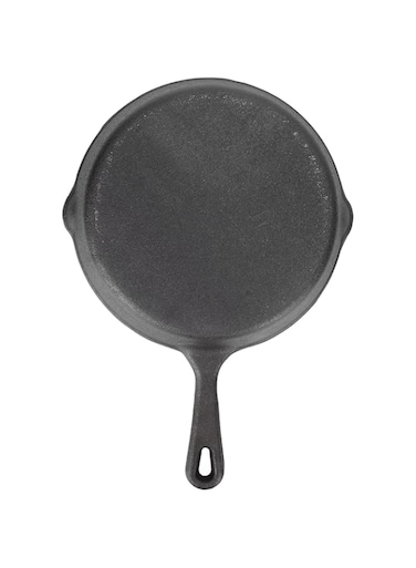 Multifunctional Frying Pan Skillet, Seasoned Cast iron Skillet, Even Heating Nonstick Frying Pan Cast Iron Pie Pans with Anti Scald Handle, Baking Pan for Grill, Oven, Induction Cooker, 4 Sizes(10cm)