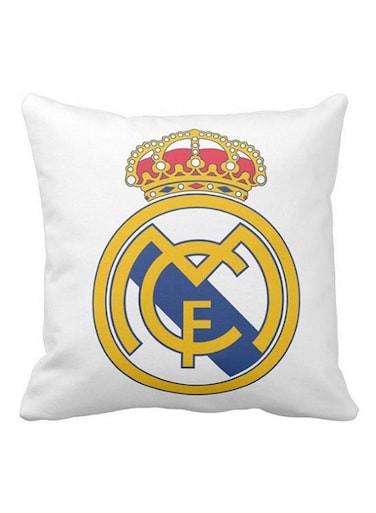 Piece Real Madrid FC Printed Pillow White/Yellow/Red 40x40cm
