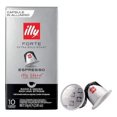 Illy Forte Extra Bold Roast Espresso Coffee Capsule 10 Capsules, 57g