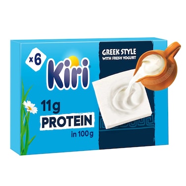 Kiri Protein Cream Cheese Squares 6 portions, 100g