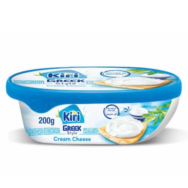 Kiri Greek Style Cream Cheese Spread Tub, 200g