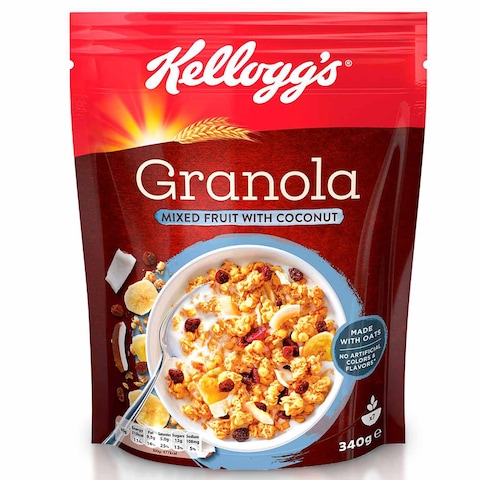 Kellogg&#39;s Granola Mixed Fruit with Coconut Cereal, 340g