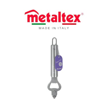Metaltex Imperial Bottle Opener &ndash; Stainless Steel with Oval Handle, Dishwasher Safe