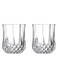Dimond Cut Crystal Clear Glass - 210 Ml, 2 Pieces