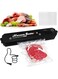 AWH Precision Vacuum Sealer - Home automatic packing machine - Upgraded version housing design, prevents air leaks, absorbent venting design - Black