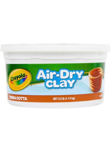 Crayola Air Dry Clay, Terra Cotta No Bake Modeling Clay for Kids, 2.5lb