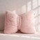 Home Bow Shape Fur Pillow 50x40cm - Pink