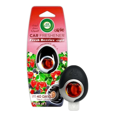 Air Wick Car Freshener, Fresh Berries Scent, 2.5ml