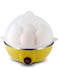 Electric Egg Cooker Boiler Maker &ndash; 7 Egg Capacity, Soft/Medium/Hard Boil   Noise-Free Technology, Auto Shut Off, Includes Egg Slicer &ndash; Fast, Easy, &amp; Perfect for Breakfast