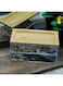 YAHOME 2 Tier Rectangular shape Table Top Jewelry Case Acrylic Box with wooden Bamboo Lid Jewelry Organizer For stationary Cosmetics For Necklaces Rings Ear Stud Watch