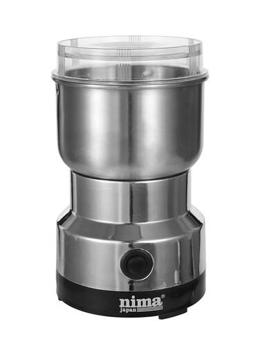 Steel Multifunctional Mini Electric Grinder Silver/Clear 502grams
