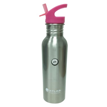 Atlas Stainless Steel Water Bottle Sipper Pink 0.75L